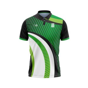 Green Cyan Custom Cricket Jersey Design