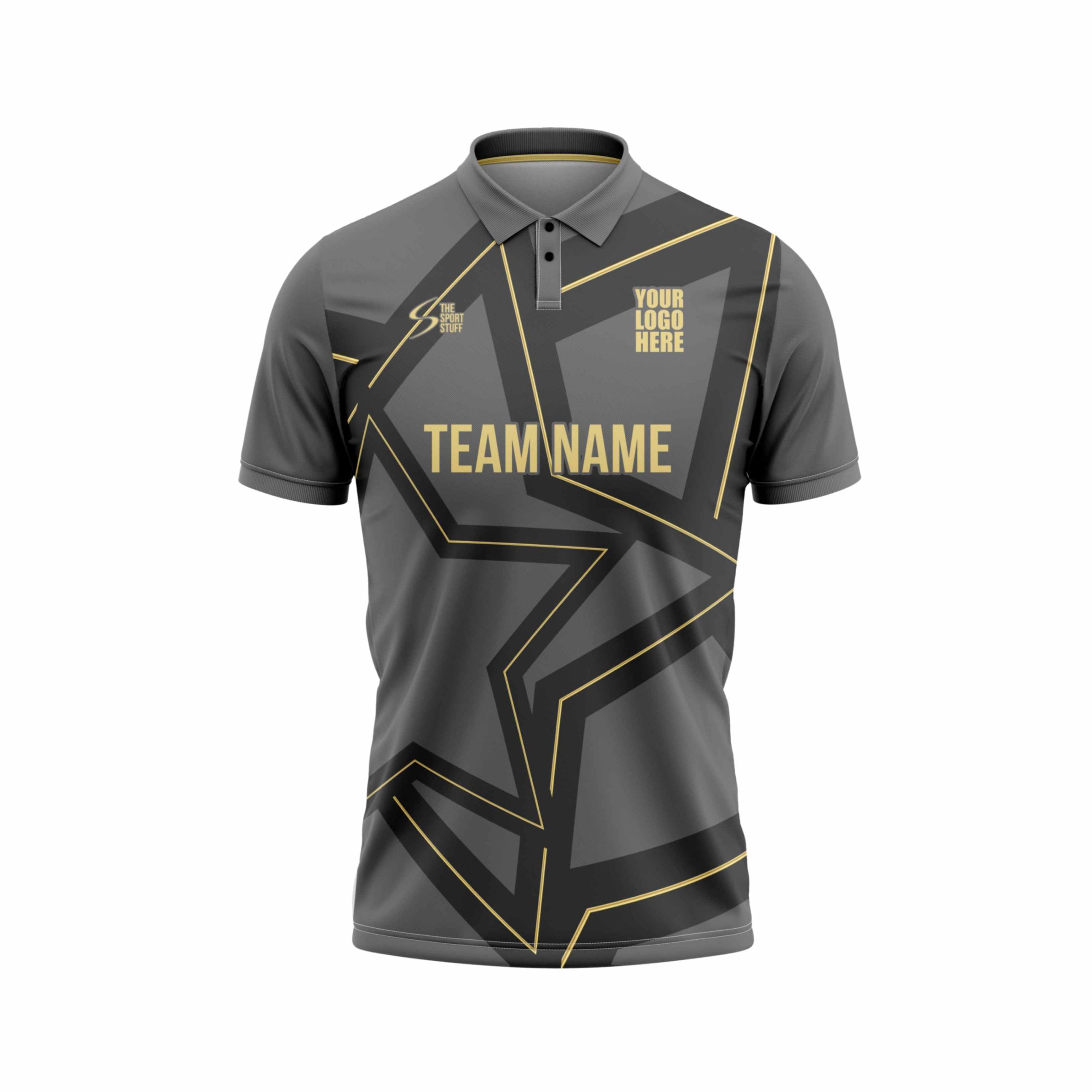 Grey Star Customized Cricket Team Jersey Design