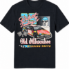 Black Retro Graphic Crew Neck Short Sleeve T-Shirt