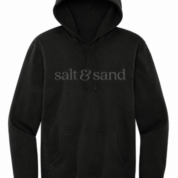 Black Pullover Hoodie with Kangaroo Pocket