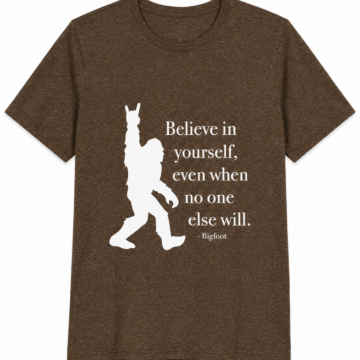 Heather Brown Graphic Crew Neck Short Sleeve T-Shirt