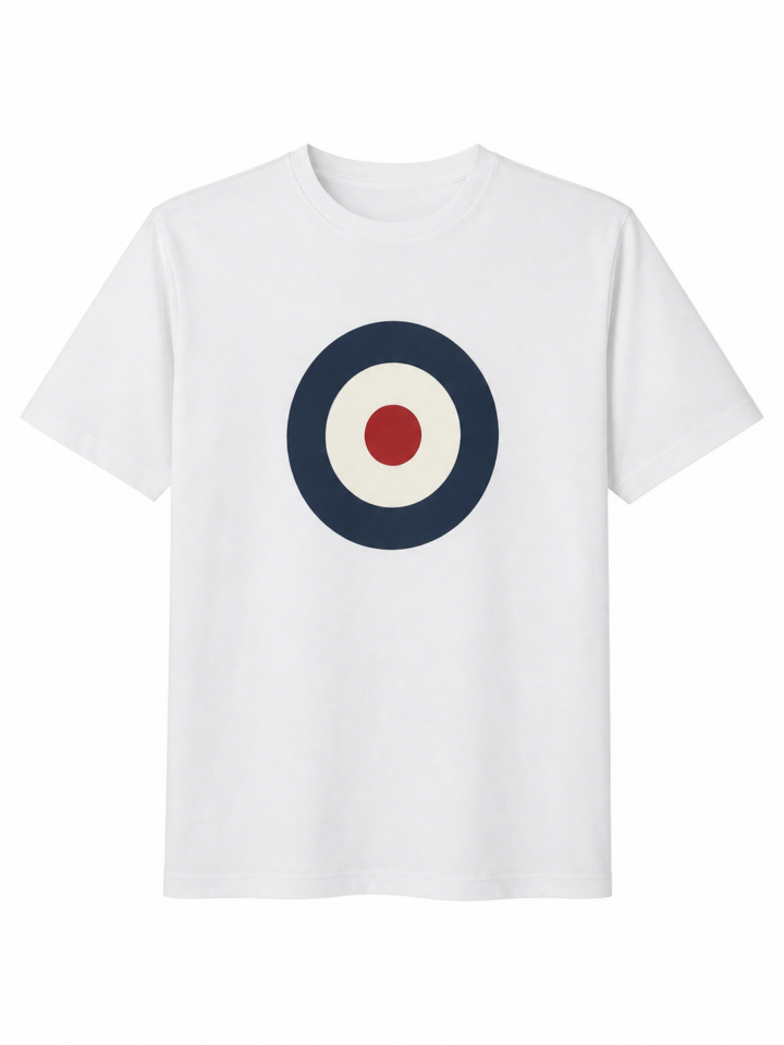 White Graphic Print Crewneck T-Shirt
