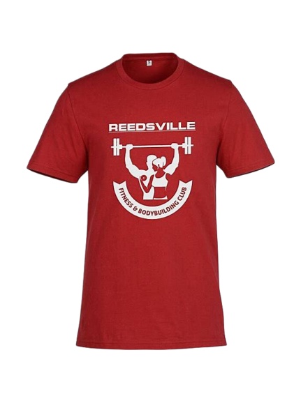Red Crew Neck Graphic T-Shirt