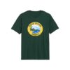 Dark Green Oahu Island Graphic T-Shirt