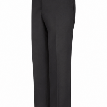 Black Straight-Leg Tailored Trousers